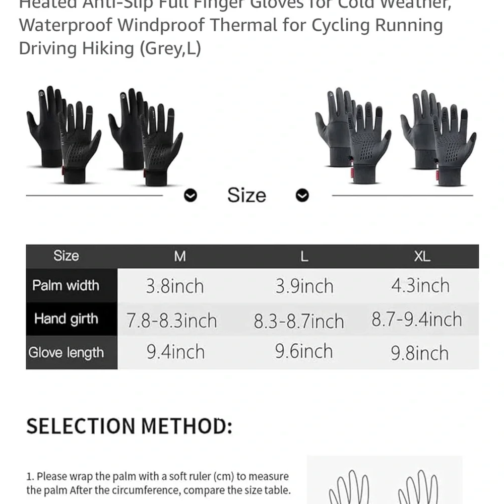 Gray Winter Gloves